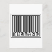 Barcode Husband Postkarte (Vorderseite)