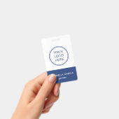 Barcode-ID-Abzeichen für blaue Firmenmitarbeiter Ausweis (Handheld)