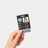 Barcode-ID des Fotos für Mitarbeiter eines benutze Ausweis (Handheld)