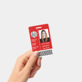 Barcode-ID des Fotos für Mitarbeiter eines benutze Ausweis (Handheld)