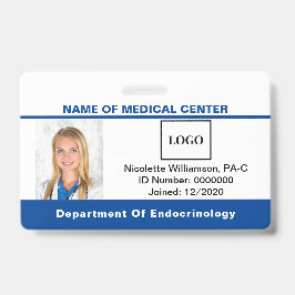 Barcode-ID des Fotos Medizinisches Mitarbeiterlogo Ausweis