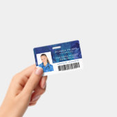 Barcode-ID für das Blue Ink Employee Foto RN Hospi Ausweis (Handheld)