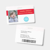 Barcode-ID für das Foto des benutzerdefinierten Mi Ausweis (Vorder- & Rückseite)