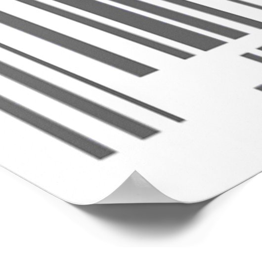 Barcode Jesus Rette Poster (Ecke)