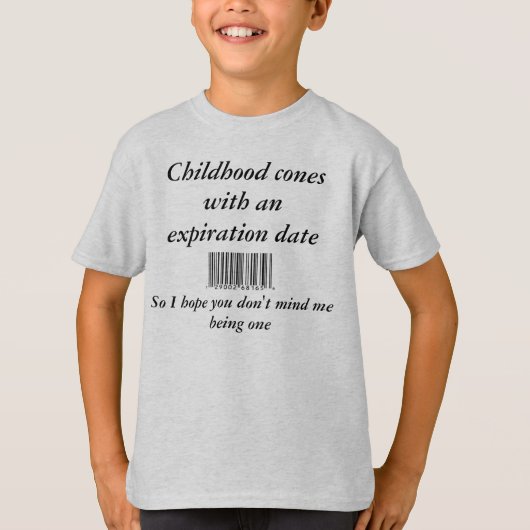 Barcode, Kindheitskegel mit einem Verfall dat… T-Shirt (Vorderseite)