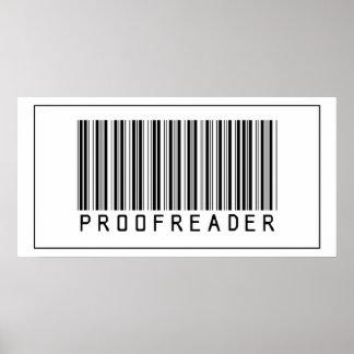 Barcode-Korrekturleser Poster