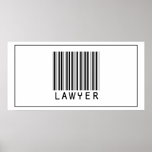 Barcode Lawyer Poster (Vorne)