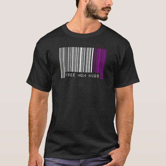 Barcode Lgbtq Alle Fehler Asexual Pride Flag Barco T-Shirt (Vorderseite)