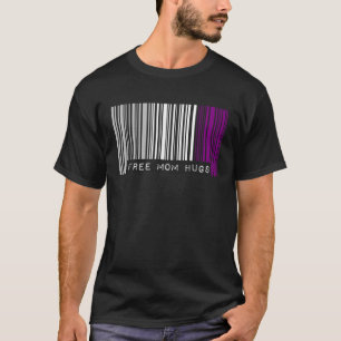 Barcode LGBTQ (Barcode) für asexual-Pride-Flag mit T-Shirt