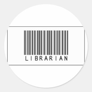 Barcode Librarian Runder Aufkleber