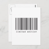 Barcode - Limited Edition Postkarte (Vorne/Hinten)