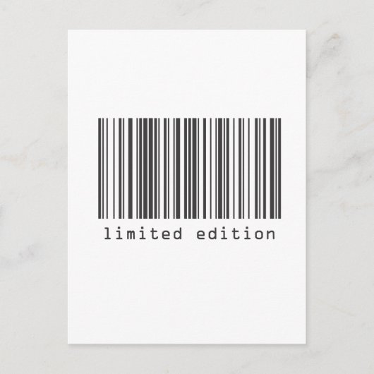 Barcode - Limited Edition Postkarte (Vorderseite)