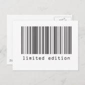 Barcode - Limited Edition Postkarte (Vorne/Hinten)