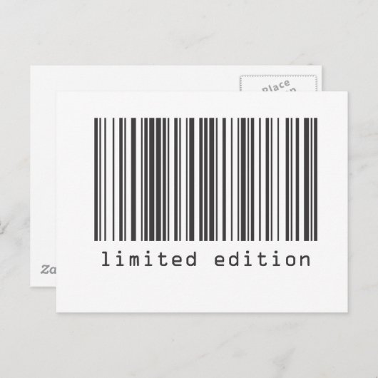 Barcode - Limited Edition Postkarte (Vorne/Hinten)