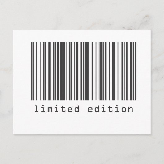 Barcode - Limited Edition Postkarte (Vorderseite)