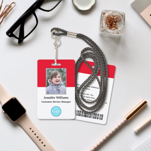 Barcode-Logo-ID des Fotos für Mitarbeiter Ausweis