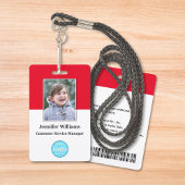 Barcode-Logo-ID des Fotos für Mitarbeiter Ausweis