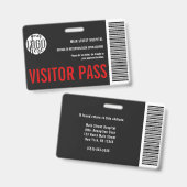 Barcode-Logo-ID für den benutzerdefinierten Firmen Ausweis (Vorder- & Rückseite)