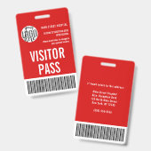 Barcode-Logo-ID für den benutzerdefinierten Firmen Ausweis (Vorder- & Rückseite)