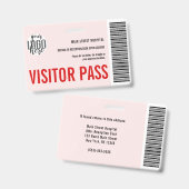 Barcode-Logo-ID für den benutzerdefinierten Firmen Ausweis (Vorder- & Rückseite)