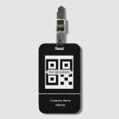 Barcode, Logo, Name-Gepäckanhänger Gepäckanhänger (Vorderseite Vertikal)