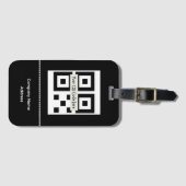 Barcode, Logo, Name-Gepäckanhänger Gepäckanhänger (Vorderseite (Horizontal))