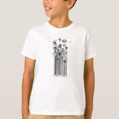 Barcode-Löwenzahn-Silhouette T-Shirt (Vorderseite)
