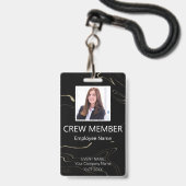 Barcode-Marbor-Abzeichen für benutzerdefinierte Cr Ausweis (Vorderseite mit Lanyard)