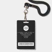Barcode-Marbor-Abzeichen für benutzerdefinierte Cr Ausweis (Rückseite mit Lanyard)