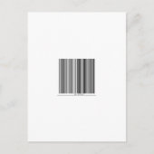 Barcode Message Says "Smile and Say Hi" Postkarte (Vorderseite)