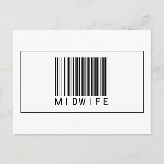 Barcode Midfrau Postkarte (Vorderseite)