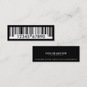 Barcode Mini Visitenkarte (Vorne/Hinten)