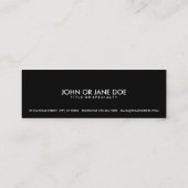 Barcode Mini Visitenkarte (Rückseite)