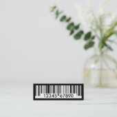 Barcode Mini Visitenkarte (Stehend Vorderseite)