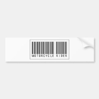 Barcode-Motorrad-Reiter Autoaufkleber