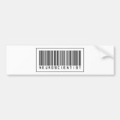Barcode-Neurologe Autoaufkleber (Vorne)