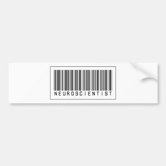 Barcode-Neurologe Autoaufkleber (Vorne)