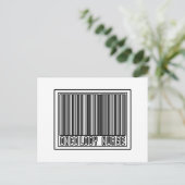 Barcode Onkology Nurse Postkarte (Stehend Vorderseite)