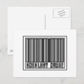 Barcode Onkology Nurse Postkarte (Vorne/Hinten)