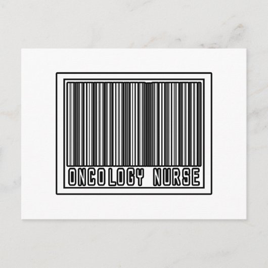 Barcode Onkology Nurse Postkarte (Vorderseite)