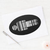 Barcode Ovaler Aufkleber (Umschlag)