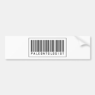 Barcode-Paläontologe Autoaufkleber
