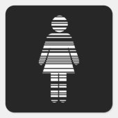 Barcode Quadratischer Aufkleber (Vorderseite)