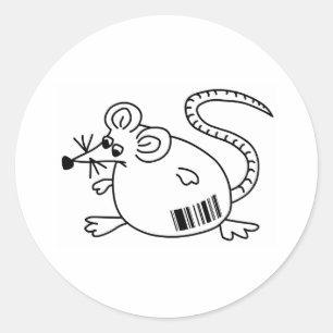 Barcode Rat Runder Aufkleber