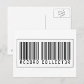 Barcode Record Collector Postkarte (Vorne/Hinten)