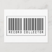 Barcode Record Collector Postkarte (Vorderseite)