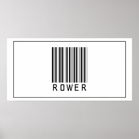 Barcode Rower Poster (Vorne)