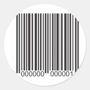 Barcode Runder Aufkleber