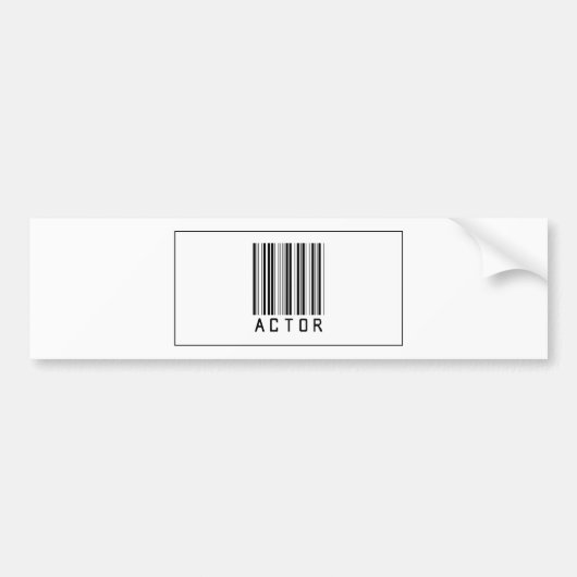 Barcode-Schauspieler Autoaufkleber (Vorne)