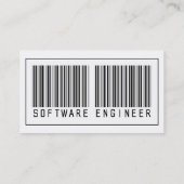Barcode-Software Engineer Visitenkarte (Rückseite)